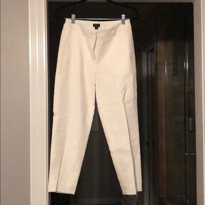 J Crew white Linen Pants
